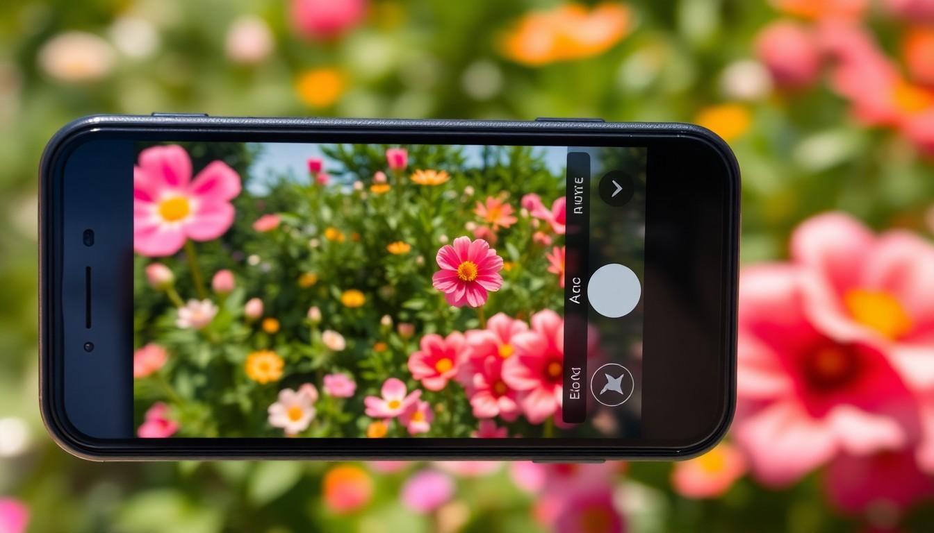what is the little flower on iphone camera